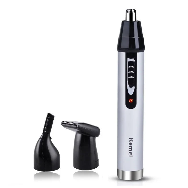 4-in-1 Rechargeable Cordless Nose & Ear Trimmer for Men — Beard, Eyebrow & Face Groomer with EU Charger