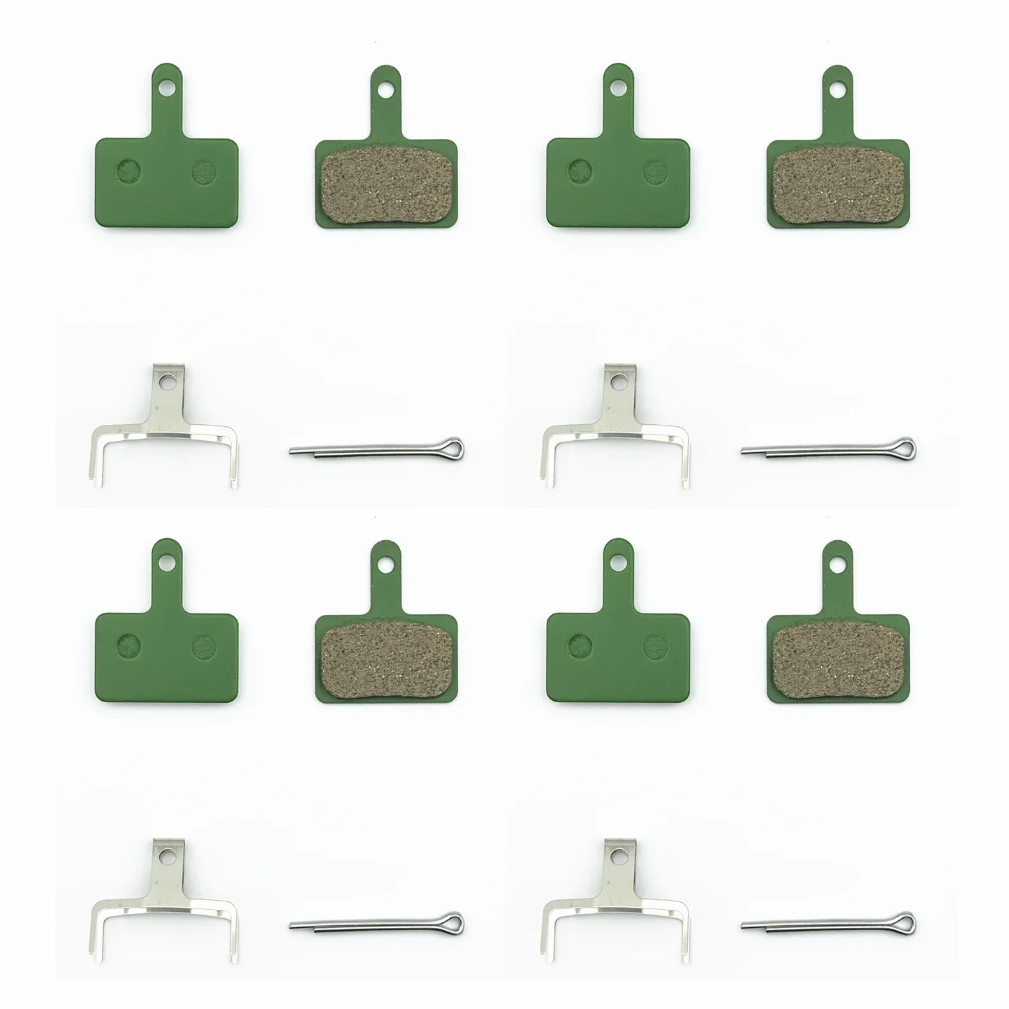 2/4/12-Pair Hydraulic Disc Brake Pads for Mountain Bikes — Resin, Semi-Metal & Ceramic Options