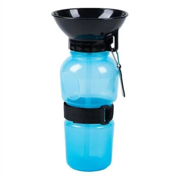 500ml (16.9oz) Portable Dog & Cat Travel Water Bottle with Built-In Drinking Bowl