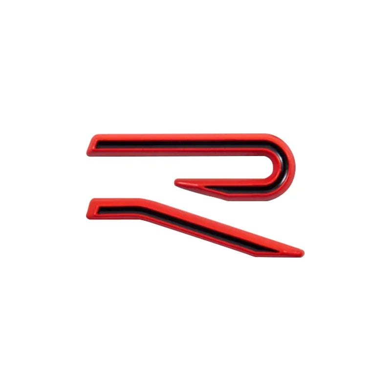 3D Metal R Logo Car Trunk Emblem Sticker Rear Body Badge for Golf Polo Jetta Beetle Passat Tiguan
