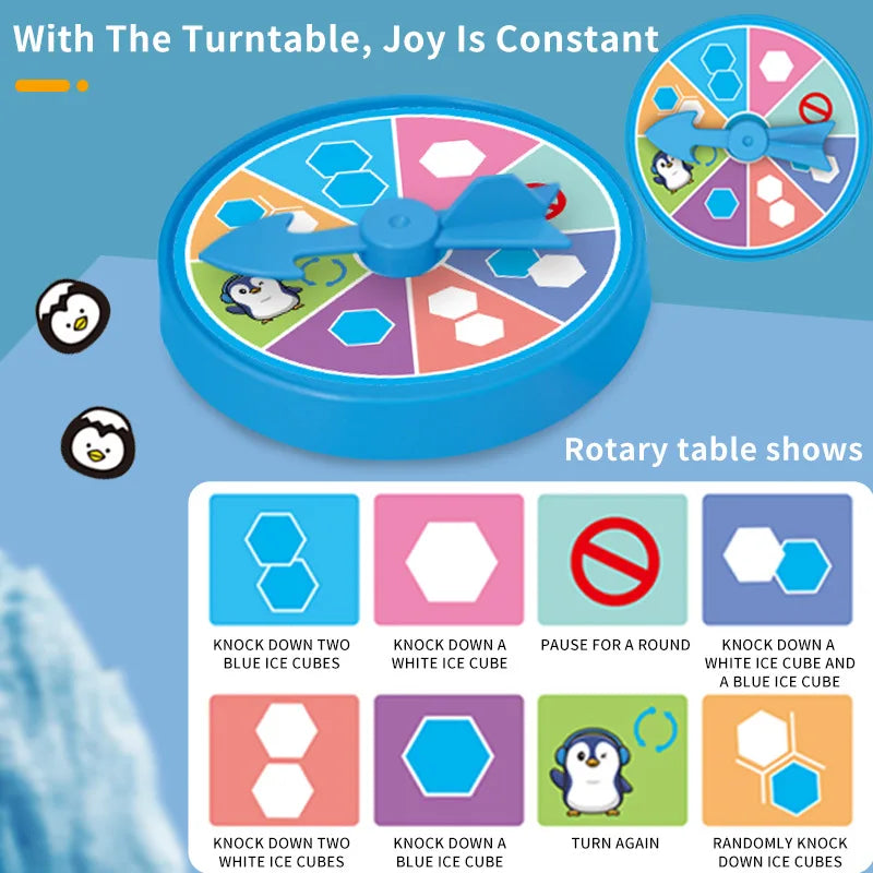 Mini Penguin Ice Breaker Party Game Parent-Child Interactive Board Game Birthday Gift for Kids