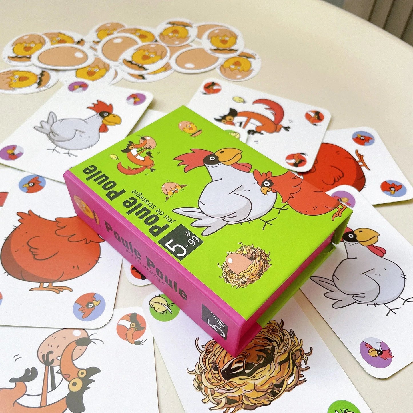 3-Pack Party Card Games – Chicken Chiu Chiu, Drecksau & Piou Piou | Family Kids Card Game Gift