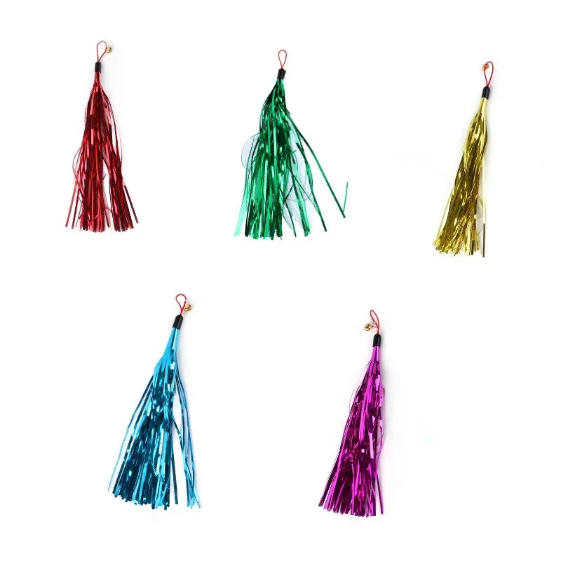 Interactive Cat Feather Toy Refill Kit – Feather Birds, Faux Worm & Foam Ball with Bell for Kittens