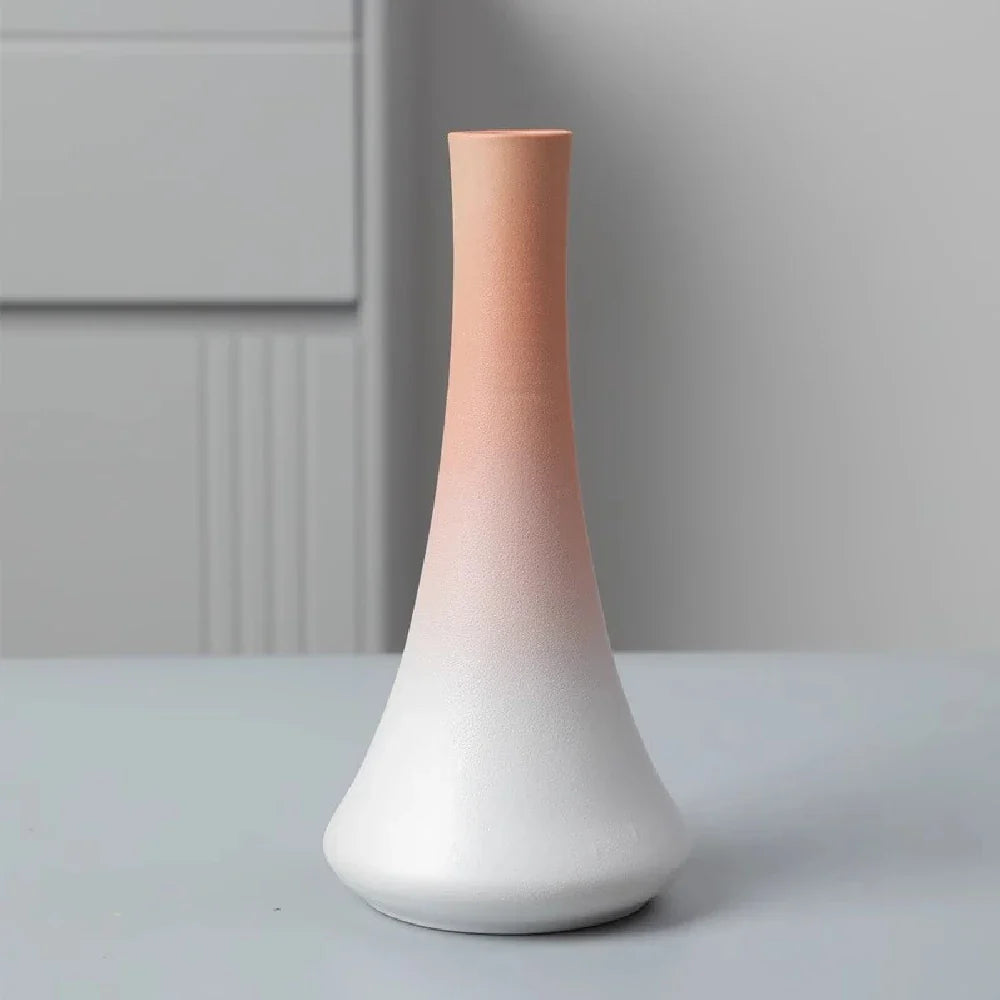 Ceramic Small Flower Bud Vase - Minimalist Japanese-Style Tabletop Home Decor