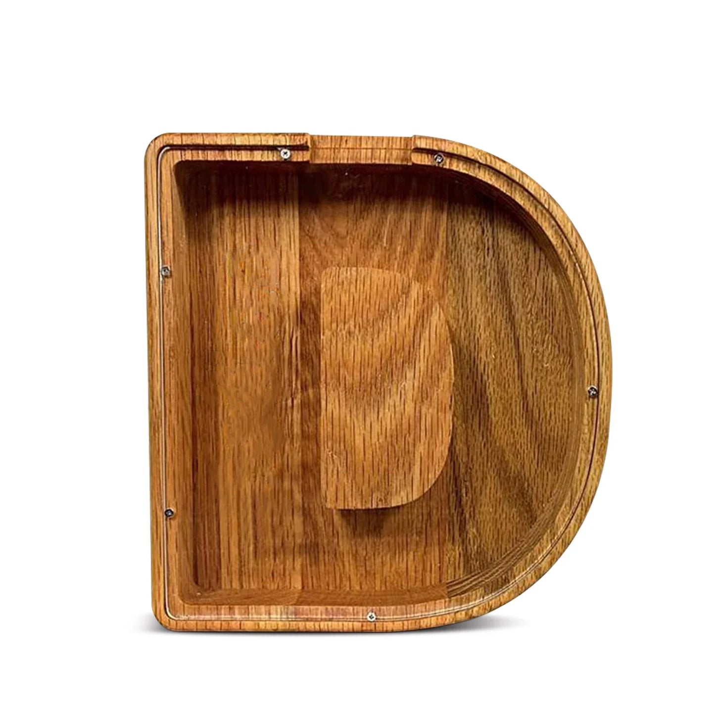 26-Letter Wooden Piggy Bank Alphabet Moneybox Coin Saving Box for Kids Desktop Home Decor