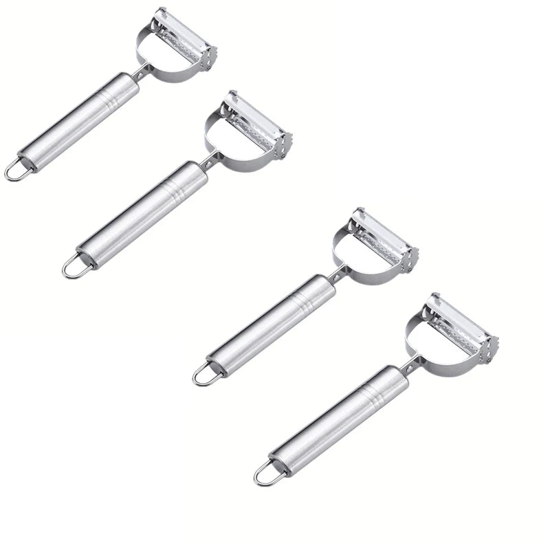 Stainless Steel Double-Head Vegetable Peeler - Multi-Function Fruit & Melon Peeler
