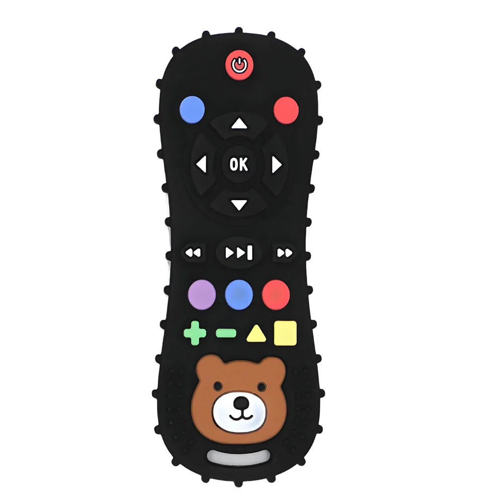Baby Silicone Remote Control Teether BPA-Free Pacifier Bracelet Teething Toy 1/3-Pack