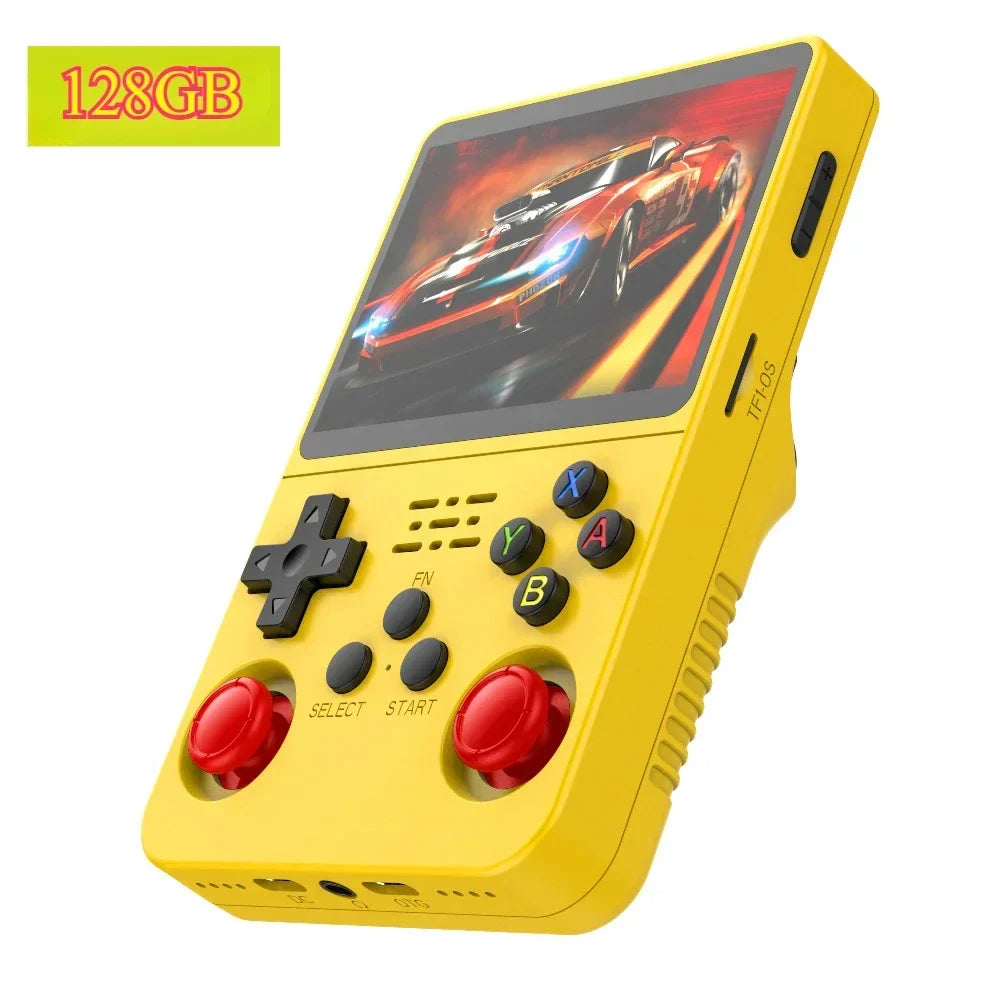 Retro Handheld Game Console 3.5" IPS (8.9 cm) 64GB Portable Linux Player, Preloaded 15,000+ Games, USB-C Charging
