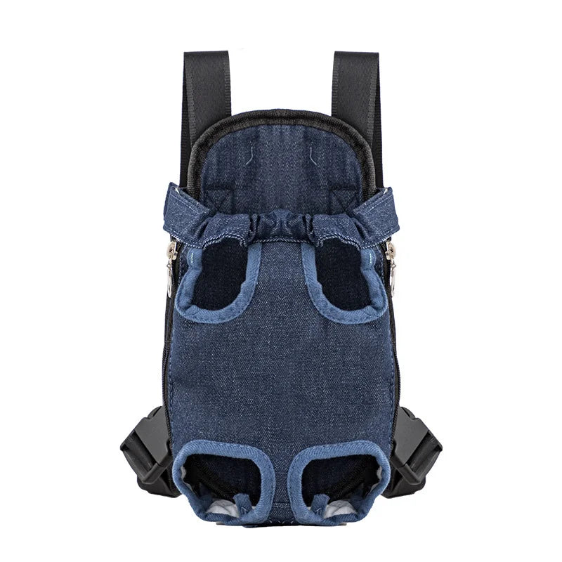 Breathable Camouflage Mesh Dog Carrier Backpack — Adjustable Pet Backpack for Small Dogs up to 22 lb (10 kg)