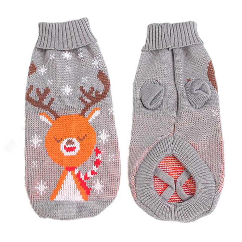 Warm Knitted Pet Sweater – Winter Dog & Cat Coat for Small & Medium Dogs (Chihuahua, Yorkie, French Bulldog)