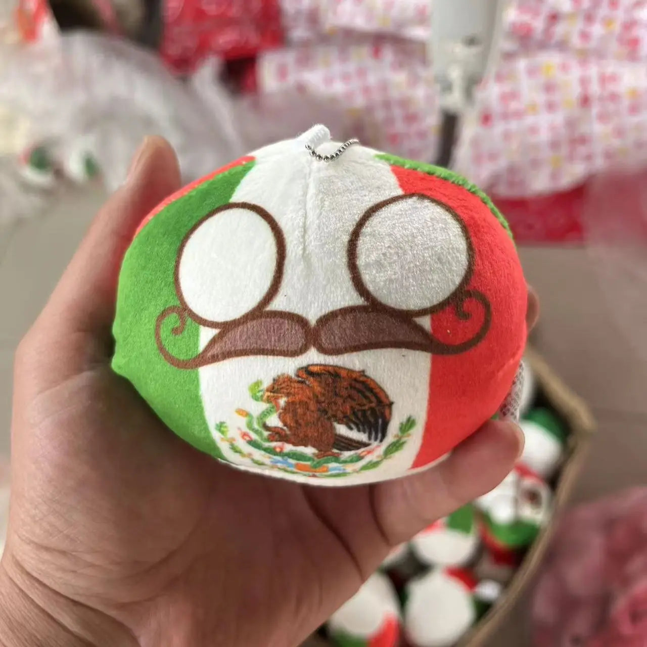Polandball Countryball Plush Keychain 10 cm (3.9 in) 70 Designs Country Ball Pendant Stuffed Toy for Kids