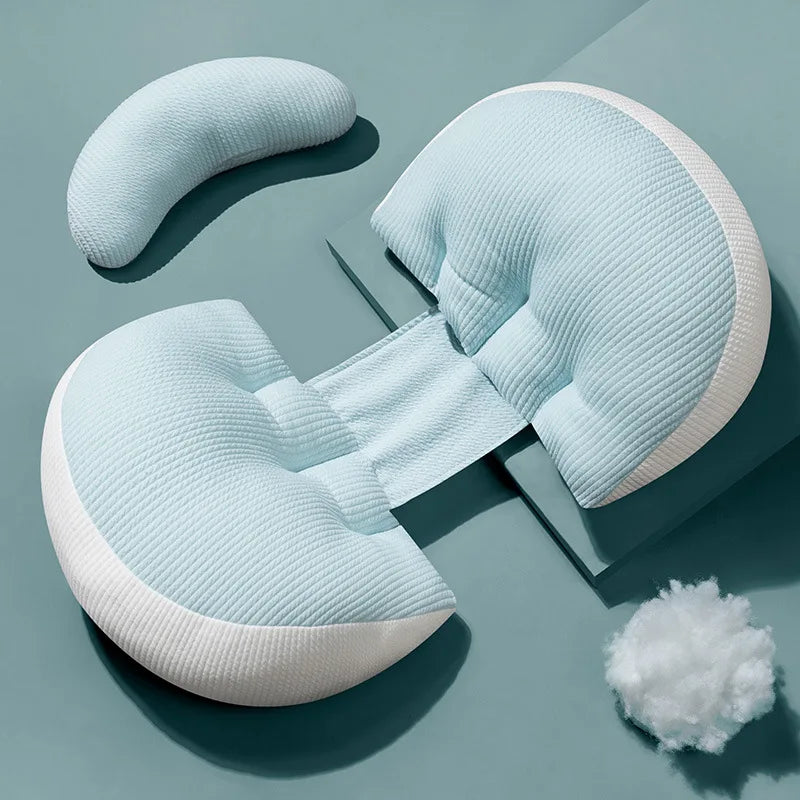 Maternity Pillow 65 x 50 cm (25.6 x 19.7 in) Cotton Pregnancy Waist & Abdominal Support Pillow