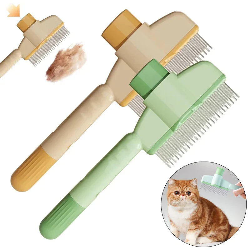 Cat Grooming Dematting Brush – Open-Knot Pet Hair Removal Comb, 7.9 x 3.1 in (20 x 8 cm)