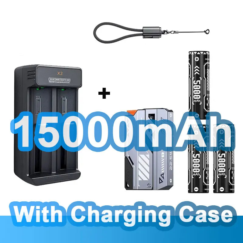 Detachable 30000mAh Power Bank — 22.5W PD Wireless Fast Charger USB-C with 21700 Replaceable Batteries