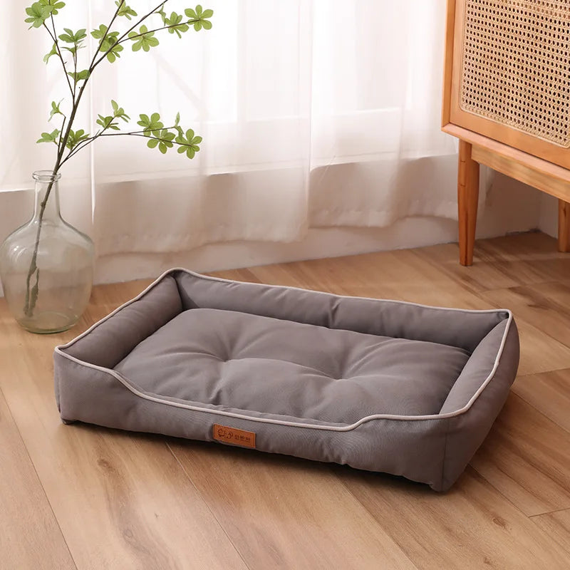 Waterproof 600D Oxford Dog Bed – Thick PP Cotton, Bite-Resistant Pet Mat for All Seasons