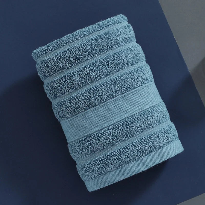 4-Pack Cotton Face Washcloths 13.4 x 13.4 in (34 x 34 cm) Soft Absorbent Square Hand Towels for Kids & Women