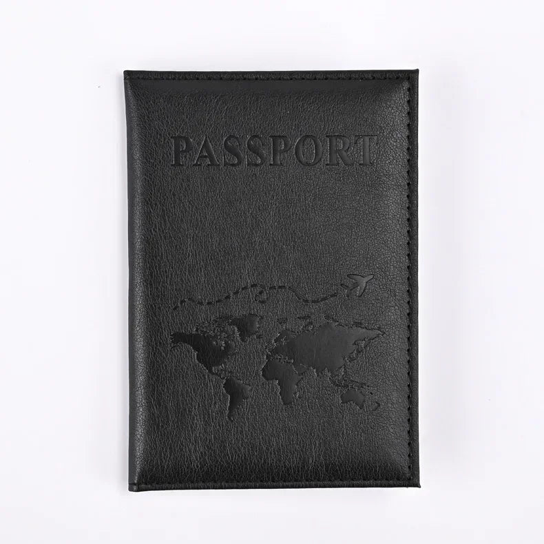 PU Leather Passport Holder Wallet – Travel Passport Cover & Card Case for Women and Men