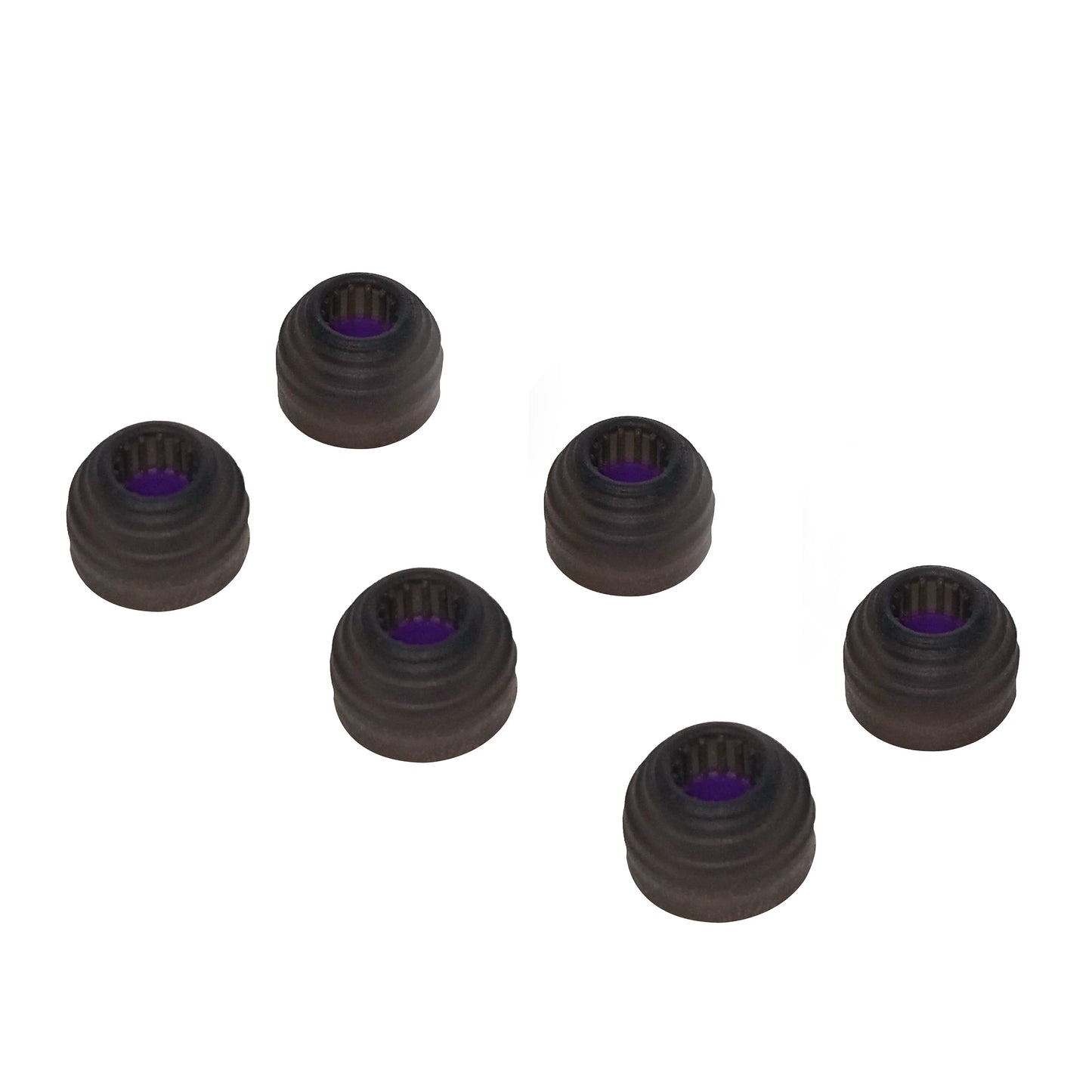 Sonic Silicone Earbud Tips - Corrugated Medical-Grade Ear Tips 3-Pair (S/M/L)
