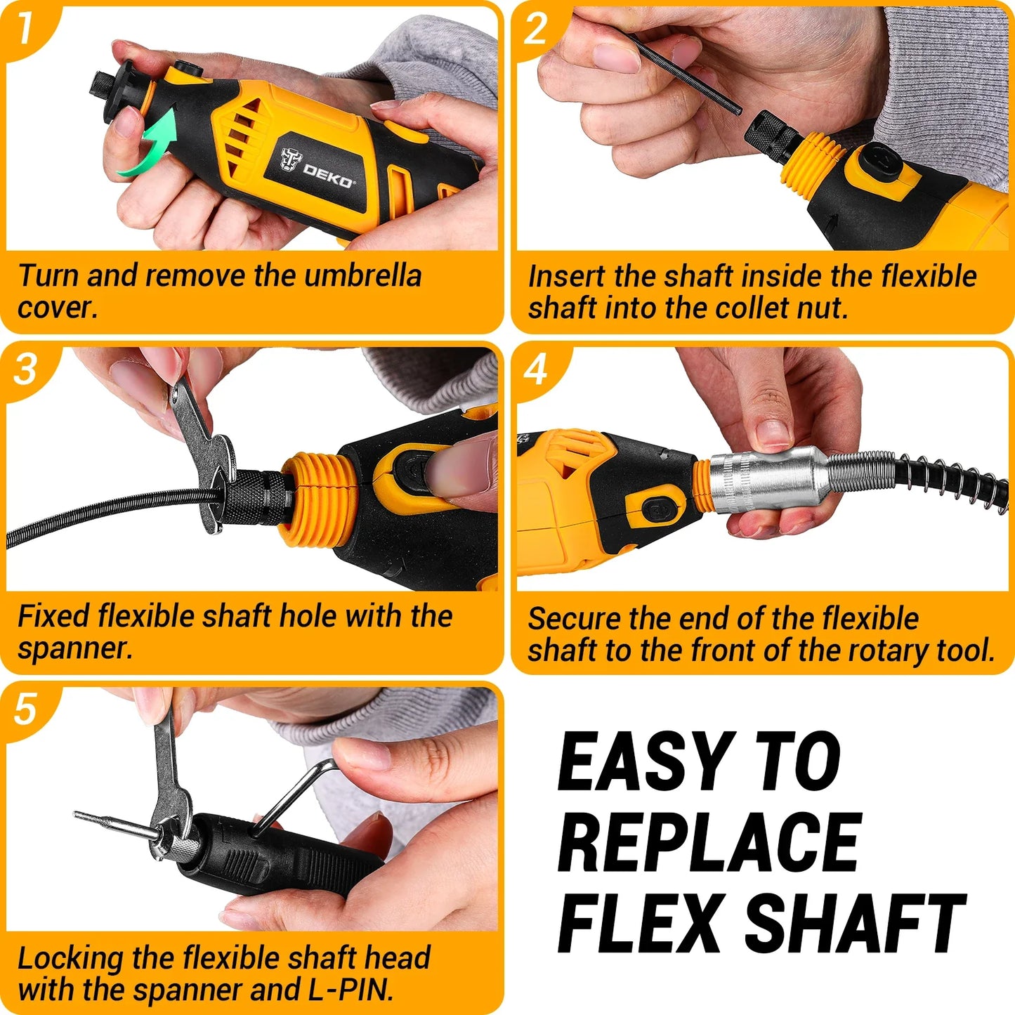 Corded Rotary Tool 220V 170W Mini Handheld Grinder with Flex Shaft, 127-Piece Accessory Kit for Engraving, Polishing & Cutting
