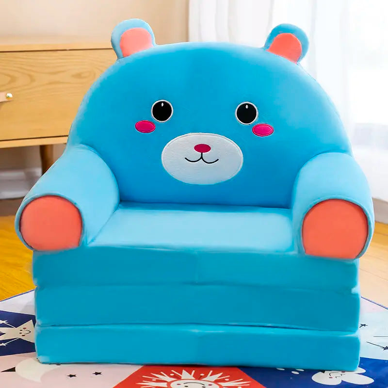 Kids Princess Sofa Removable Washable Foldable Children's Cartoon Armchair Toddler Couch