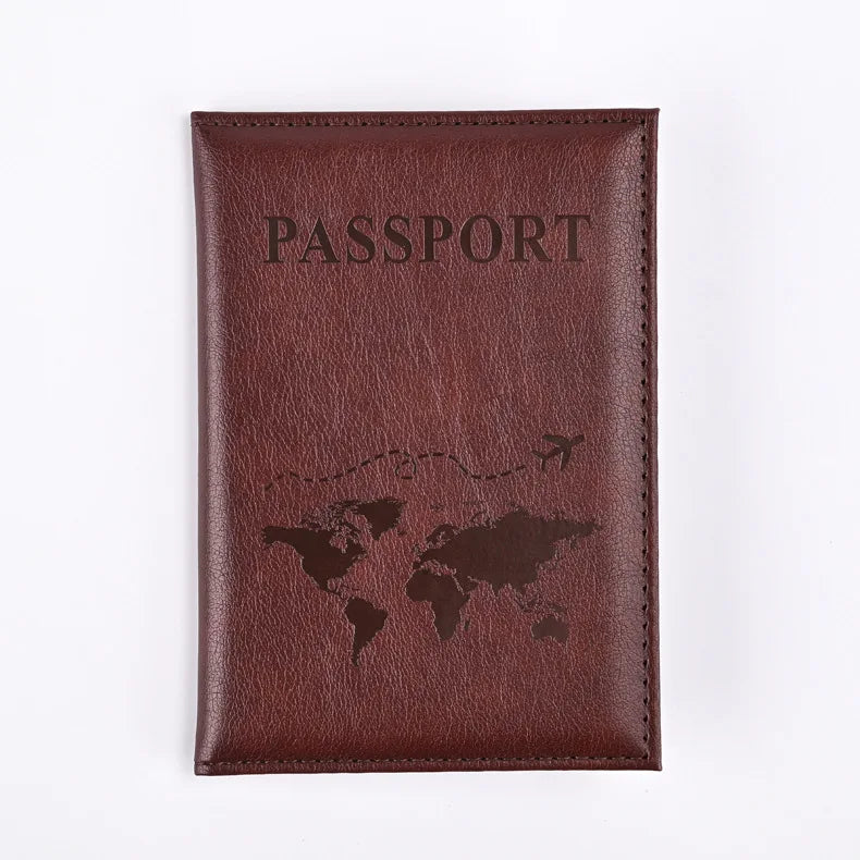Colorful PU Passport Holder - Travel Passport Cover with ID & Card Slots
