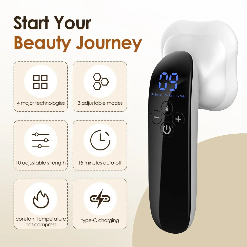 Electric Abdomen Massager — Deep Tissue Cellulite Remover & Body Sculpting Device for Belly, Legs & Arms