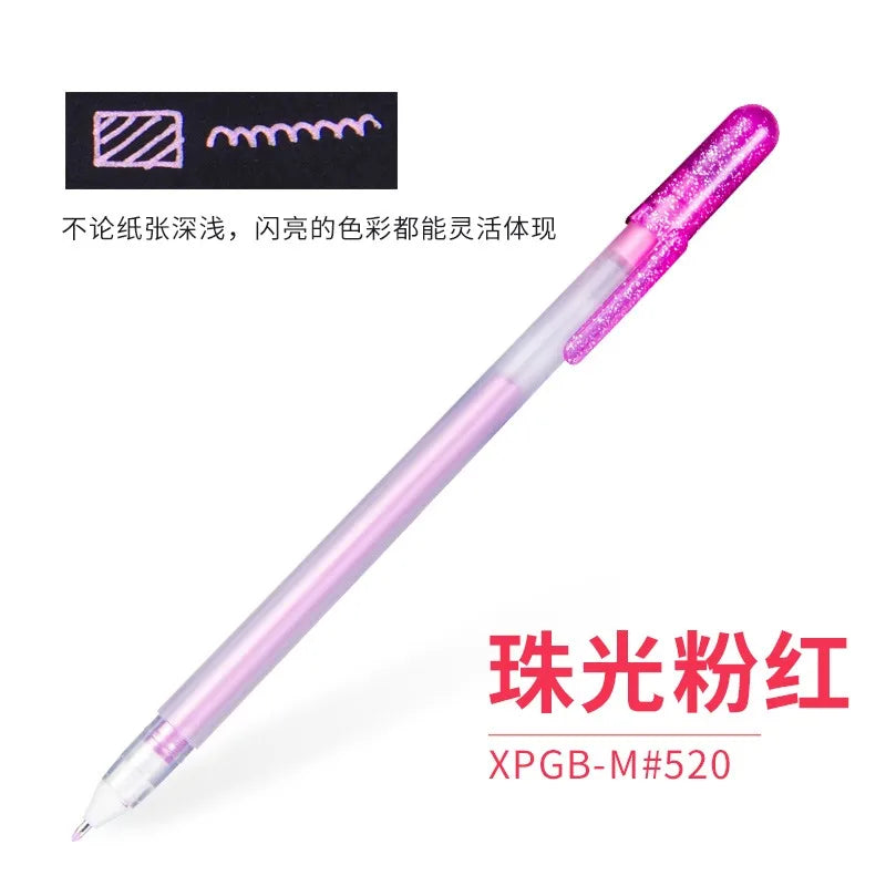 White Opaque Gel Pens 3-Pack – Fine 0.5mm, Medium 0.8mm, Bold 1.0mm for Journaling, Art & Drawing