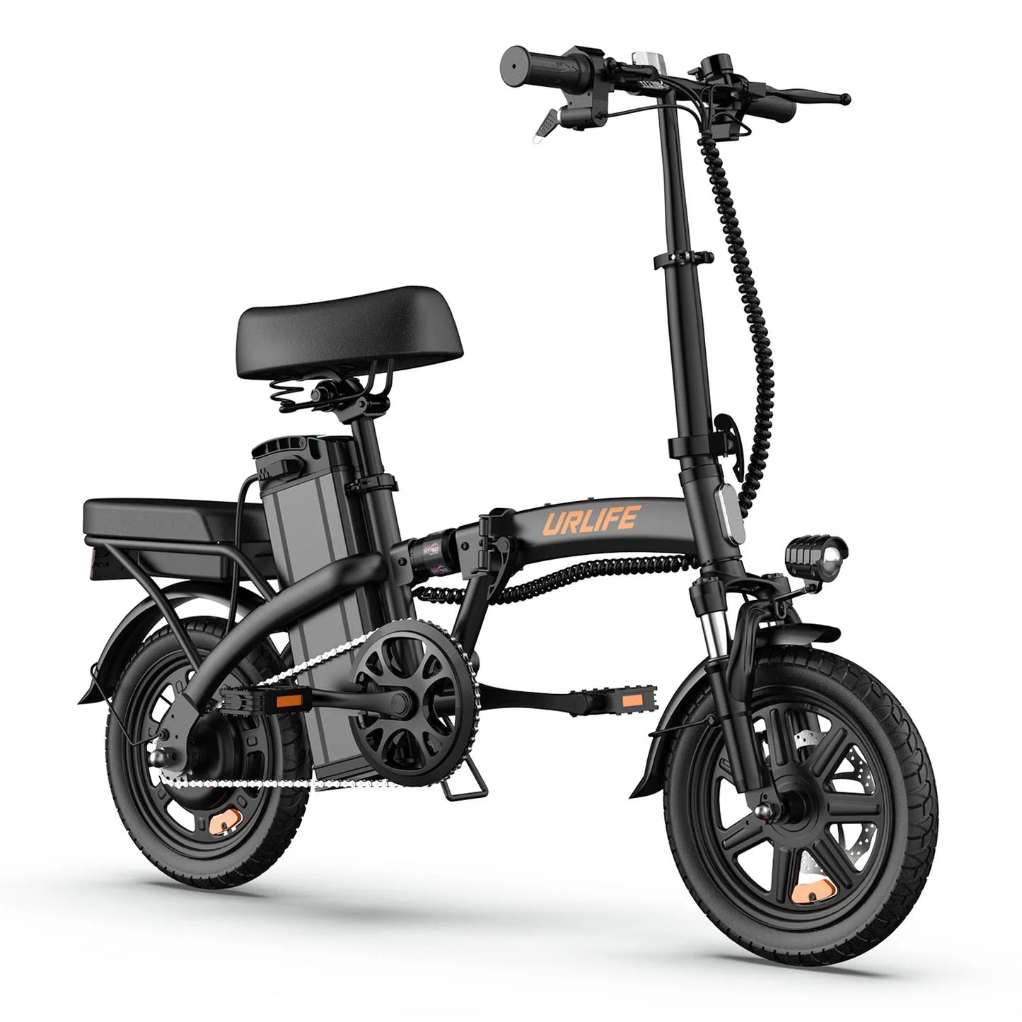 Adult Foldable Electric Bike – Brushless Motor, 48V Lithium Battery, 14-Inch (350mm) City Commuter