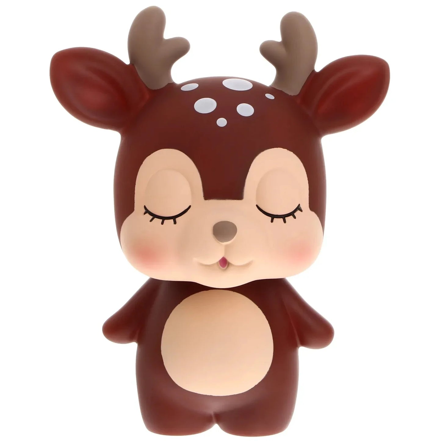 Cute Cartoon Deer Piggy Bank - Vinyl Coin Bank Money Jar, Large Savings Box (7.6 x 6.06 x 3.94 in | 19.3 x 15.4 x 10 cm)