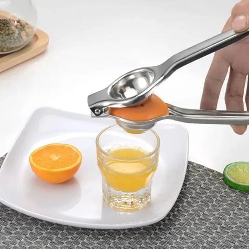 Stainless Steel Lemon Squeezer Manual Citrus Press - Handheld Lemon & Orange Juicer 8.3 x 2.6 in (21 x 6.5 cm)