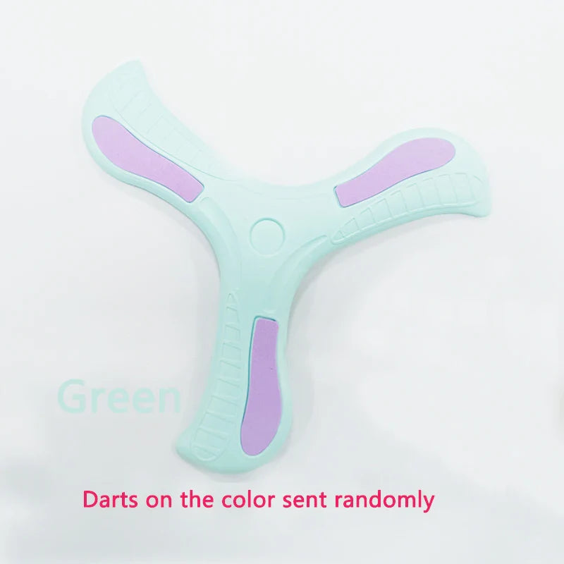 Soft Foam Boomerang Flying Disc (10.2 in / 26 cm) - Three-Leaf Cross Throwing Toy for Kids & Adults, Safe EVA Outdoor Toy