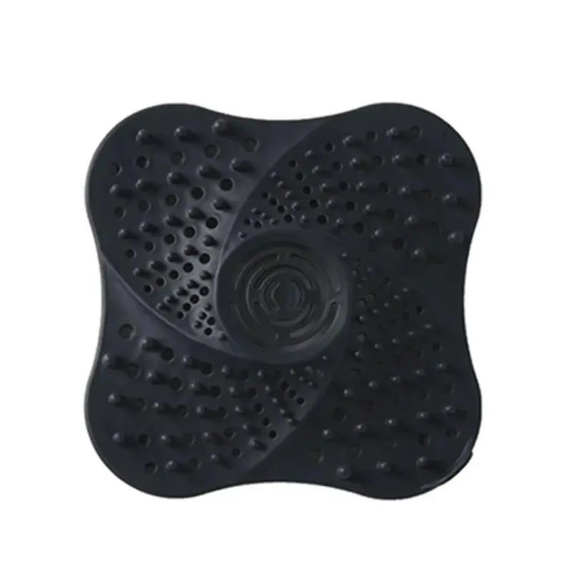 1-Pack Anti-Clog Hair Catcher Drain Cover for Shower Floor & Sink – TPR Strainer Filter