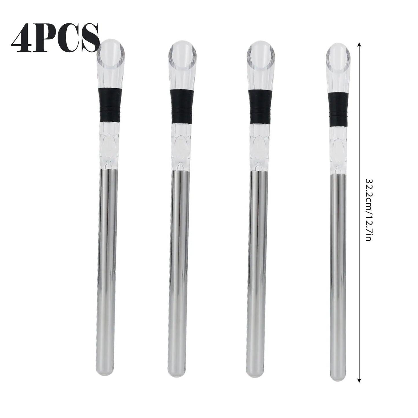 3-in-1 Stainless Steel Wine Chiller Rod 12.7 in (32.2 cm) - Aerator, Pourer & Ice Stick for Wine & Beer
