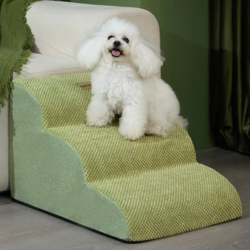 3-Step Pet Stairs for Dogs & Cats – Anti-Slip Removable Ramp for Small Pets, 36 x 56 x 35 cm (14.2 x 22.0 x 13.8 in)
