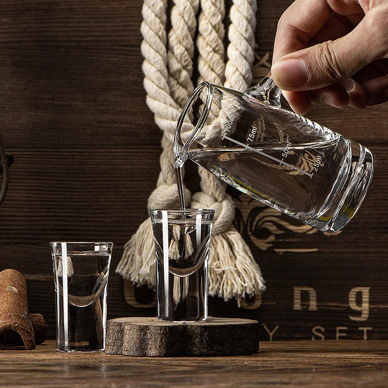 15ml (0.51 fl oz) Thick-Bottom Shot Glasses - 2/6/12 Pack Transparent Liquor & Baijiu Cups