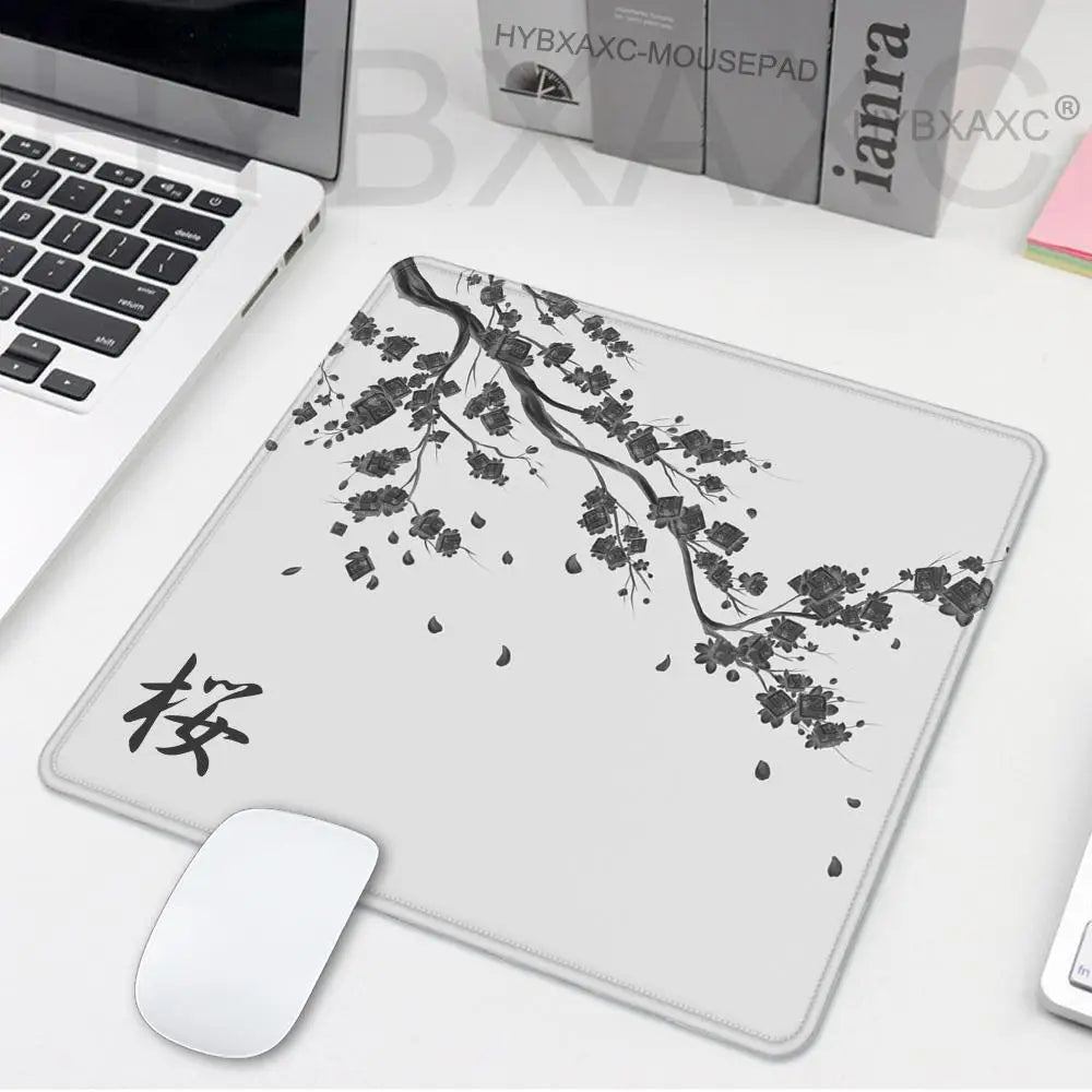 Cherry Blossom (Sakura) 45×40 cm (17.7×15.7 in) Non-Slip Stitched-Edge Gaming Mouse Pad Desk Mat