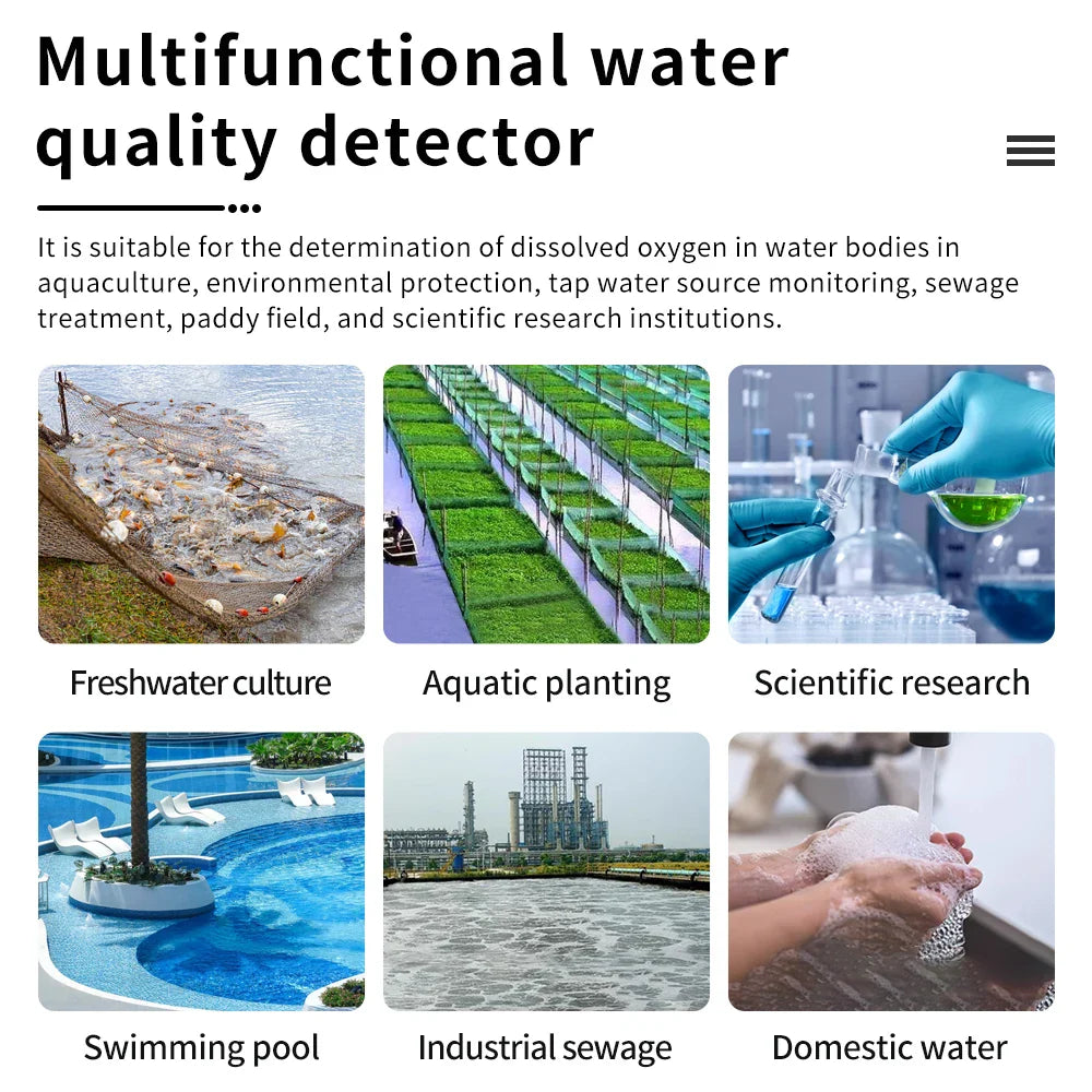 5-in-1 WiFi & Bluetooth Water Quality Monitor — pH, TDS/EC, Salinity, Specific Gravity & Temp for Aquariums, Hydroponics & Aquaculture