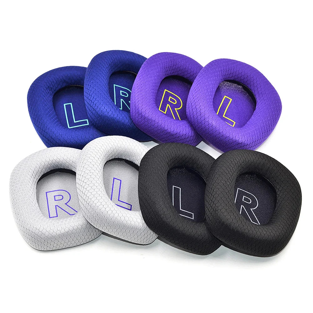Gaming Headset Replacement Ear Pads & Headband — Soft Foam Leather Cushions, Quick-Install