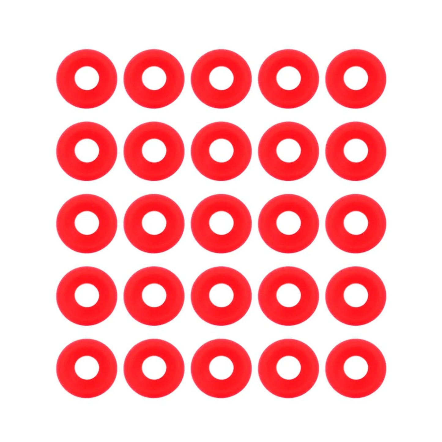 25-Pack Red Silicone Gaskets for Swing Flip-Top Bottles - Replacement Beer Bottle Seals