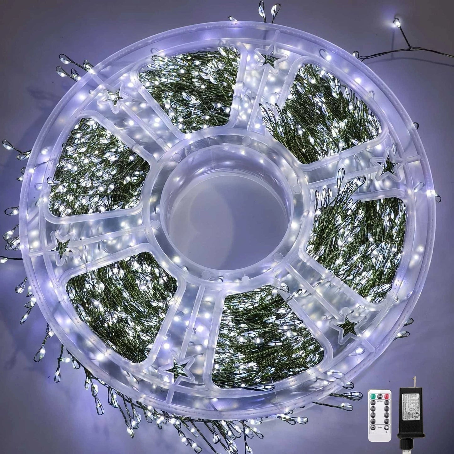 Outdoor Remote-Controlled Copper Wire LED String Lights — 30m / 50m / 75m (98 / 164 / 246 ft) Waterproof Fairy Lights for Christmas Trees Wreaths Patio