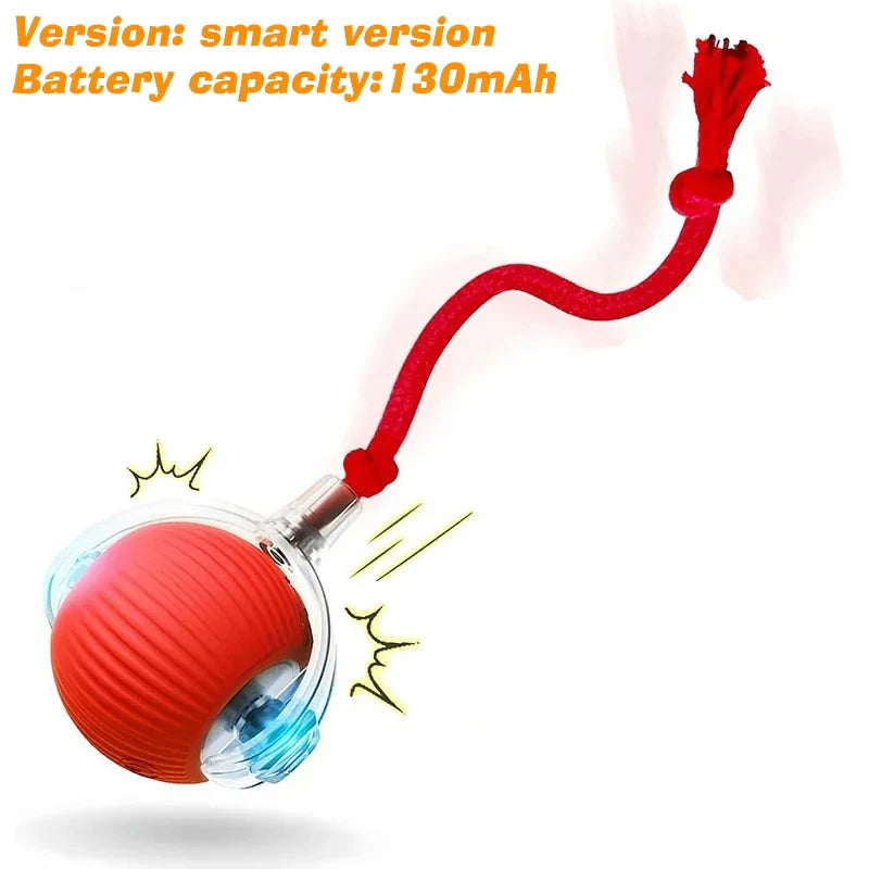 Rechargeable Interactive Rolling Ball Toy for Dogs & Cats — Automatic Smart Obstacle-Avoiding Pet Play Ball