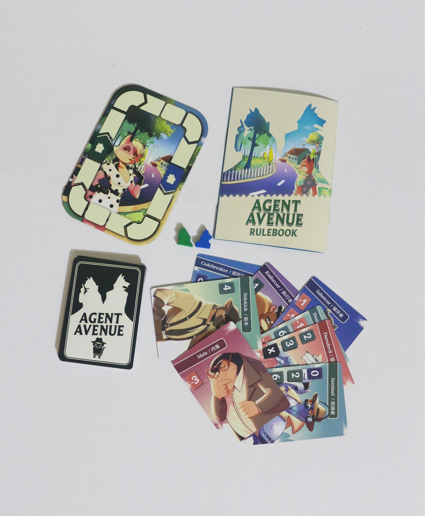 Agent Avenue Board Game — Strategy & Competitive Thinking Family Game (Bilingual English/Chinese)