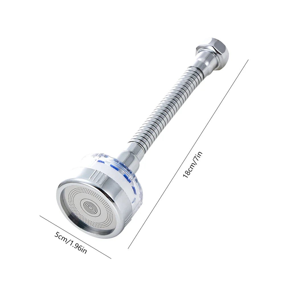 360° Rotating Faucet Water Filter Aerator Extender – Pressurized Kitchen & Bathroom Tap Purifier, Splash-Proof