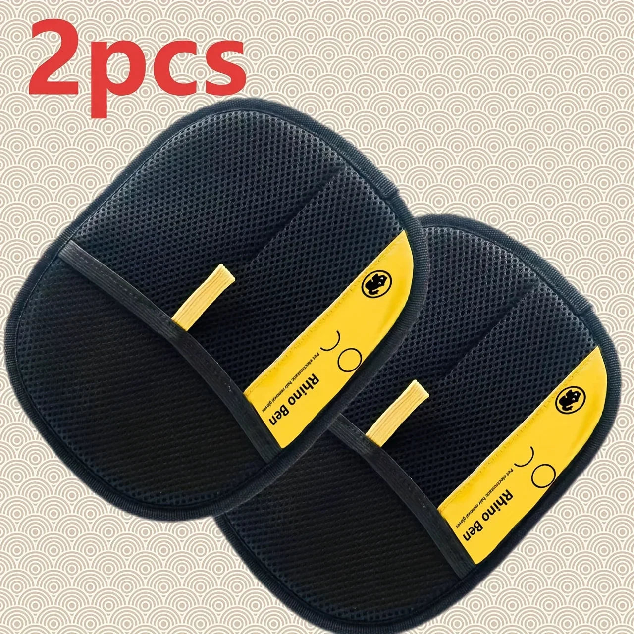 2-Pack Pet Hair Removal Gloves – Double-Sided Grooming Gloves for Cats & Dogs, Anti-Shedding Brush