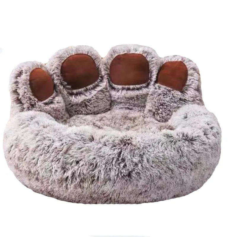 Fluffy Winter Pet Bed Large Plush Dog & Cat Sofa Bed Kennel Mat Cozy Puppy Basket