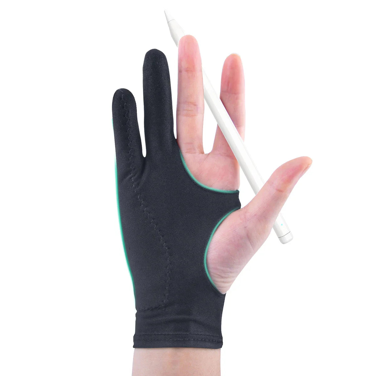 Two-Finger Anti-Fouling Touchscreen Drawing Glove for Tablet and Phone, Anti-Contact Stylus Glove