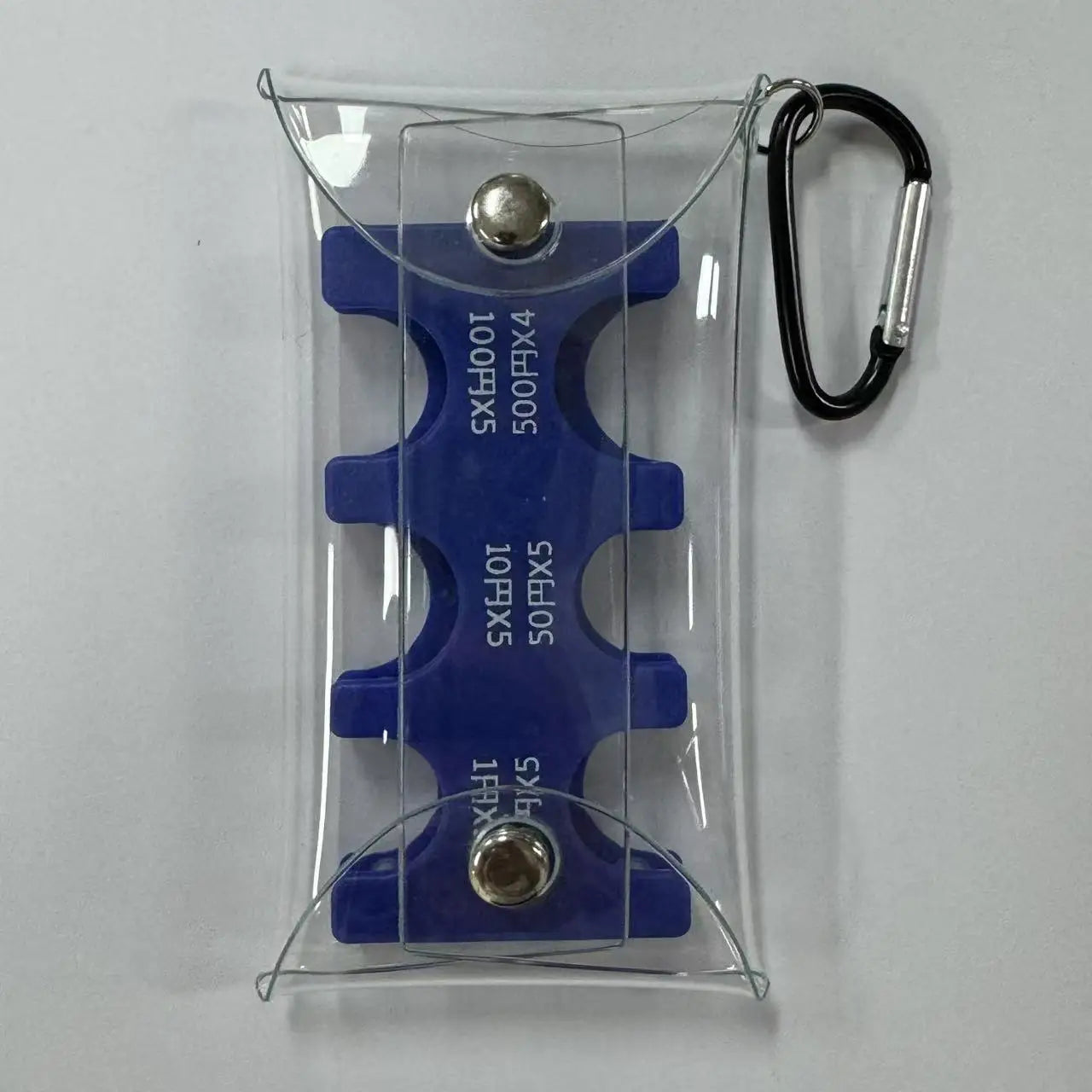 Portable Transparent Coin Clip Organizer Wallet – Small PVC Travel Coin & Card Holder