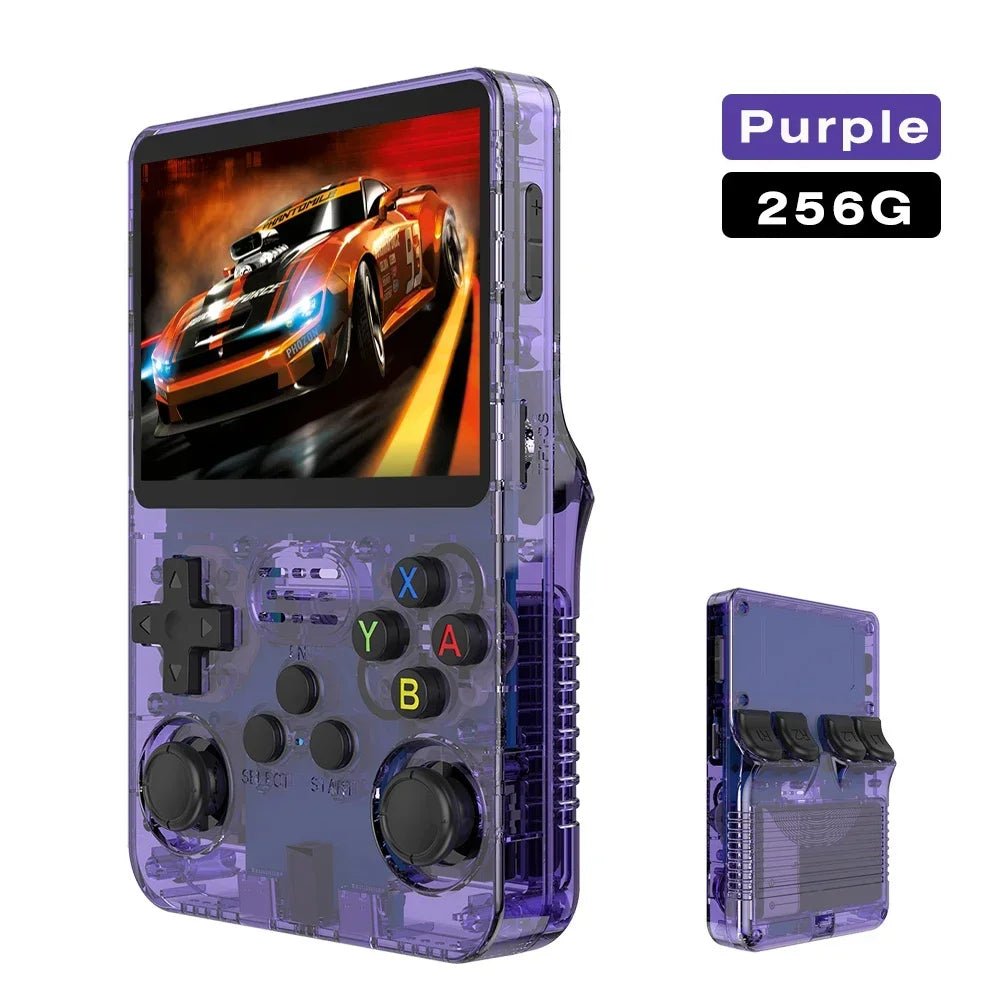 Retro Handheld Game Console 3.5" IPS (8.9 cm) 64GB Portable Linux Player, Preloaded 15,000+ Games, USB-C Charging