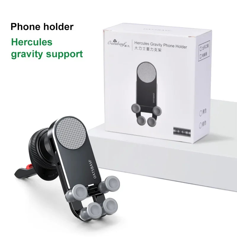 Universal Vent Gravity Car Phone Mount – One-Handed Holder for Foldable & 4.7–6.7 in (12–17 cm) Smartphones