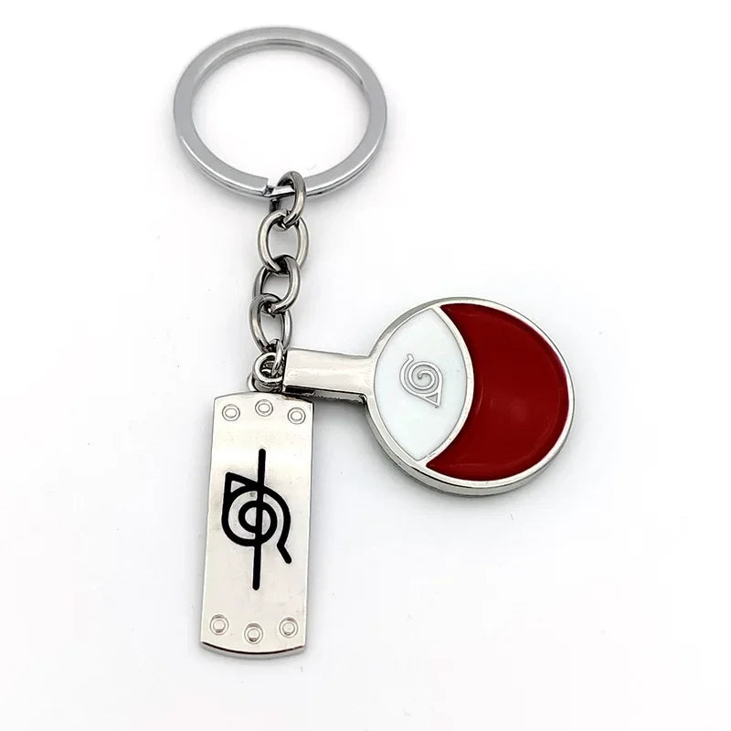 Anime Ninja Keychain Set: Kunai, Shuriken & Red Cloud Charms for Backpack, Car & Keys